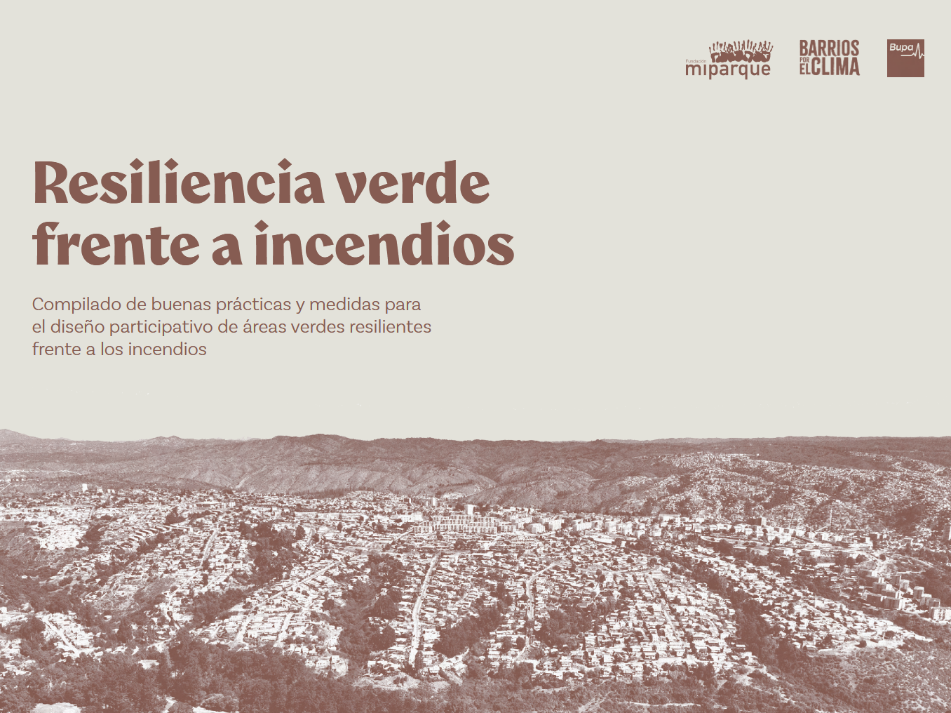 Portada del manual Resiliencia verde frente a incendios